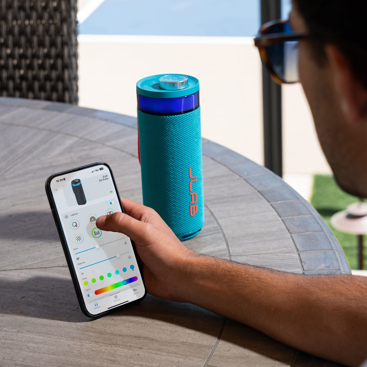 Go Party Portable Bluetooth Speaker Cyan