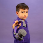 JBuddies Studio On-Ear Kids Wired Headphones Graphite/Violet