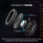 Midnight Wireless Gaming Headset Black