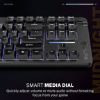 Midnight TKL Wired Mechanical Gaming Keyboard Black